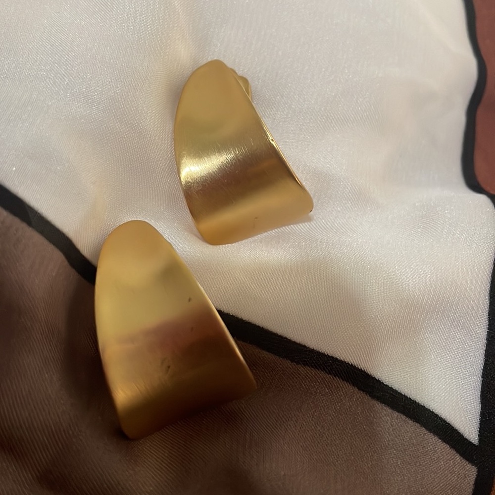 Gold Statement Earrings - Picture 3 of 3
